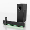 GOVO GOSURROUND 600 | 90W 사운드바 | 2.1채널 홈 시어터 | 4" 서브 우퍼 | BT v5.3, HDMI, AUX, USB 연결성 | 5 EQ 모드