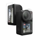 POPIO 군 급료 Gorilla는 DJI Osmo 활동 4 사진기 (Transparent) 가장자리에 유리를 부드럽게 했습니다 임명 장비를 가진 가득 차있는 스크린 적용에 가장자리, 3개의 유리의 완전한 세트