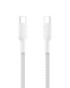 벨킨 애플은 USB-C에 USB-C 땋는 나일론 케이블 1M | 빠른 충전 케이블 | 아이폰 17, 16, 갤럭시 S25, 픽셀 9, 맥북, 아이패드 프로 | 2 년 보증 | 화이트