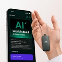 Neosapien 인도 최초의 AI Wearable, Neo 1 - Offline & in-Person Conversations를위한 회의 노트 - 스마트 요약, to-Dos 및 Reminders (Gunmetal)