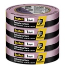3M ScotchBlue 2080 Delicate Surface Painter의 Tape, 1"x 60 Yds (Pack of 4) - 예리한 선, 60 일 청결한 제거, 벽 & 손질을 위한 Gentle Blue Masking Tapes, 잔류물 없음