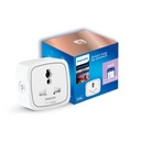 PHILIPS 10A 스마트 와이파이 플러그 | Wiz Connected Voice Controlled, Alexa & Assistant 호환 스마트 플러그 에너지 소비 모니터링, 1 팩
