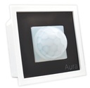 AURA 360도 PIR 운동 측정기, 에너지 절약 운동 발견자 1 방법 스위치, 시간 지연을 가진 자동적인 방 빛 감지기 스위치 모듈 이음쇠 로마, Veto, 라이더 (팩 1), 백색에 있는 조정가능한 적합