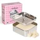 Nestasia 대형 스테인레스 스틸 Paneer Maker (550 ml) - 뚜껑이있는 스퀘어 Paneer Maker Mold Press | 녹 방지 중간 Paneer Strainer - 신선한 Paneer, Tofu 및 Sprouts에 완벽한