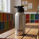 Clazkit Sporty 스테인레스 스틸 물병 500ml 세트 1 인|ISI 인증|Sepproof, Rust-Free, BPA-Free, College, Fridge, Sports, Gym, Yoga & Office 용 내구성