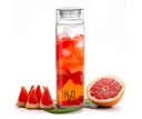 CELLO H2O 유리 물병 사무실 & 매일 사용 920 ml, 투명 | 튼튼한 & 유행, 자유롭고 & 냉장고 안전, 누설 넓은 입 Leadfree 부엌 & 여행을위한 유리 물병
