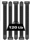 SCHOFIC 케이블 Zip 동점 250 MM [크기 10.1 인치], 매우 강한 플라스틱 [Polyamide] 철사 동점 [120 파운드] 장력 강도, 7.2 MM 폭 (25, 검정)를 가진 나일론 동점 포장