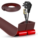 수직 6.6FT Self-Adhesive Floor Cable Protector, 와이어 숨기기