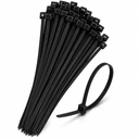 MSTICK 강한 지퍼 철사 잠그개 - 8 인치 (200mm x 4.8mm) 실내 & 옥외 사용을 위한 방열 자동 폐쇄 케이블 동점 - 100의 까만 팩
