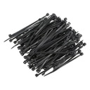 일반 셀프 잠금 나일론 케이블 Zip 동점, 2.5 X 100mm (블랙, 100 조각)