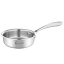 혁신적인 Stay-Cool 손잡이, 2.5mm를 가진 Triply 스테인리스 Tadka 팬 (0.6L, 13cm) 두꺼운 무거운 밑바닥 우유 팬 & Tadka 팬, 화학 코팅 없음, 유도 친절한 취사도구, 5 년 보장