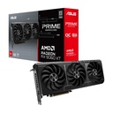 ASUS Prime Radeon RX 9060 XT 8GB GDDR6 OC Edition 그래픽 카드 (PCIe 5.0, HDMI / DP 2.1, 2.5 슬롯 디자인, 축 기술 팬, 듀얼 볼 팬 베어링, 듀얼 BIOS, GPU 가드)