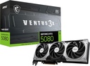 MSI GeForce RTX 5080 16G Ventus 3X OC 그래픽 카드 - NVIDIA GeForce RTX 5080 GPU, 16GB GDDR7 256 비트 메모리, 30 Gbps, PCI 익스프레스 Gen 5 인터페이스, 최대 2640 MHz, TORX 팬 5.0
