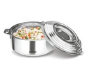 Milton Galaxia 1000 절연 스테인레스 스틸 Casserole, 1.2 L, 절연 열 서빙 그릇, 긴 시간 동안 식품 핫 & 콜드 유지, 음식 급료, 우아한 핫 냄비 식품 온열기 / 커러, 실버