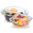 AGARO 뚜껑을 가진 엘리트 붕규산염 유리제 Casserole, 2, 700ml & 1000 ml의 세트, 서빙 그릇, 부엌, 오븐 & 마이크로파, 접지 닦은 기계 및 냉장고 안전, 찰상 저항하는, 투명한.