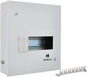 Havells 유틸리티 DB SPN SD QVE RG 8W 금속 단일 문 배포판 (회색)