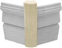 45 Degree Poplar Outside Radius Corner Base Block | 3/4" x 1 1/4" x 6" | 45° Poplar (Paint Grade) Bullnose - Fits 3/4" Radius, Trim Molding (5)