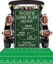 Religious Trunk or Treat Car Decoration Kit Christian Decor Football Theme Football Party Supply Halloween Car Outdoor Decor for Church Car Archway Garage Door