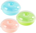 Mobestech 3Pcs Airtight Bread Storage Container Clear Bread Keeper Organizer for Kitchen Countertop Bread Box with Lid for Fresh Bakery Products