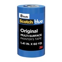 Scotch Painter의 테이프 본래 다 표면 Painter의 테이프, 1.41 인치 x 60 야드, 8개의 목록, 파란, 테이프는 표면을 보호하고 쉽게 제거하고, 실내와 옥외 사용을 위한 다 표면 회화 테이프를 제거합니다