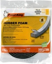 Frost King R338H Self-Stick Rubber Foam Weatherseal, 3/8"W, 3/16"T, Black|Blacks