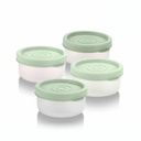 Signoraware Nano BPA Free Plastic Containers Set (40mlx4 | Set of 4 | Green)
