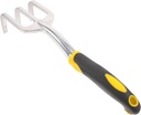 VANZACK Hand Cultivator Garden Tool with Nonslip Handle Prong Rake for Weeding Soil Loosening Digging and Tilling Durable Magnesium Aluminum Alloy for Home Gardening and Vegetable Planting