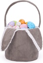 Mostop Easter Basket, Bunny Basket with Handle for Easter Egg Hunts Decorations Candy Bag