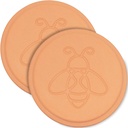 2 Pack Terracotta Brown Sugar Saver, Reusable Brown Sugar Keeper Terra Cotta Sugar Softener Container Disc for Food Storage Containers