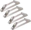 Trapeziform Angle Brackets Multi-Purpose Stainless Steel Corner Braces Large Size - 4pcs