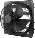 Exhaust Fan Kitchen Exhaust Fan Household Metal Shutter Type Ventilation Fan 10" 12" 14" 16" 4-Blade Industrial Exhaust Fan 4 Blade with Protected Mesh