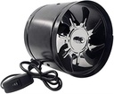 Kitchen Toilet Louver Pipe Exhaust Fan Air Ventilation Ceiling Booster Blower Cooling Vent Exhauster