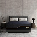 Firm Queen 14 Inch Memory Foam Mattress in a Box, Cooling Knit Fabric Cover, Copper Memory Foam, Made in The USA of US Foam, CertiPUR-US Certified, 80”x60”, Black
