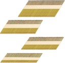HW HAMWOO 34°Framing Nails,D Head Nail Pack,1200-Pack (2"- 240Pcs,2-1/2"- 320Pcs,3"- 320Pcs, 3-1/2"- 320Pcs),Galvanized Paper Tape Strip Nails,Smooth Shank,for 30 to 34 Degree Framing Nailer