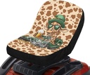 Cow Print Giraffe Heavy Duty Tractor Seat Cover Forklift Seat Cover Anti-dust Suitable for Lawn Mowers Excavator Car Cover Decor