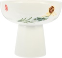 Alipis Ceramic Dessert Goblet Ice Cup for Home and Shop Unique Floral Design for Ice Pudding and Yogurt and Household Dessert Bowl
