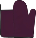 Oil Purple Gloves Insulation Pads, Oven Baking Gloves 2-Piece Set, Suitable for Kitchen Microwave, Baking, Cooking, Home use