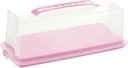 OLOTU Storage PP Material Bread Box, Multifunctional Bread Holder with Clear Lid, Large Capacity Transparent Bread Bin with Portable Handle Bread Bin