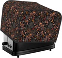 Oven Cover Kitchen Bread Machine Protector,4 Slice Toaster Cover For Home,Fingerprint Coaster Cover,Kitchen Small Appliance,Floral