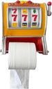 Slot Machine Toilet Roll Holder, Fun Slot Machine Decorative Toilet Paper Holder, Playful and Retro Vibe Paper Roll Storage, Game Themes Paper Storage Bathroom Decor, for Bathroom, Kitchen, Washroom