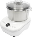 Electric Dough Maker with Ferment Function,5L Commercial Dough Mixer Machine, 200W Stainless Steel Flour Kneader for Pizza,Bread,Bagels,Automatic Timer and Digital Display (White)