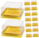Alipis 50pcs Dessert Boxes Lid Small Pastry Packaging Boxes for Cupcake Storage Moon Cake