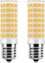 8206232A Microwave Oven Light Bulbs,2 Pack 8w 110v E17 Under Hood Microwave Oven Light Replacement Parts,Exact Fit for Whirlpool Maytag Microwaves - Replaces 1890433 8206232 AP4512653 (Warm White)