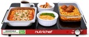 NutriChef Electric Warming Tray | Glass Surface Hot Serving Tray | Adjustable Temperature 140°F to 230°F | Energy Efficient & Space Saving | Perfect for Buffets,Parties & More | 21.2 x 16.5 IN | Red