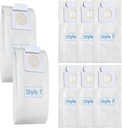 8 Pack Style 7 Vacuum bags Compatible with Bissell Upright Vacuum Cleaners, Part 32120,1739,71Y7,3545,3550,3554 Series, Replace Part # 32120