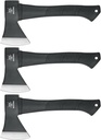 Throwing Axes and Tomahawks, 11.2 - inch Camping Hatchet Carbon Steel & Fiberglass Handle, with Anti-Slip & Shock Reduction for Axe Throwing, Camping, Kindling (3 Pack)