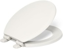 " KOHLER 20455-96 Ridgewood Round Soft Close Toilet Seat, Quiet-Close, Wood Toilet Seat, Home Essentials, Biscuit"