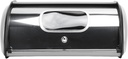 Metal Bread Box, Iron Bread Storage Holder with Window for Kitchen Countertop, Grey