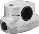 Aluminum Handle Fix Bracket Clamp 26mm Lawn Strimmer Handle Holder with Strimmer for Grass Cutter, Lawn Mower