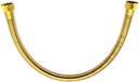50cm Gold Stainless Steel Plumbing Hose and Angle Valve Connector - Bathroom Toilet Pipe Fittings, lexible Toilet Connector, 1/2 Inch Water Supply Line for Sink Faucet Installation
